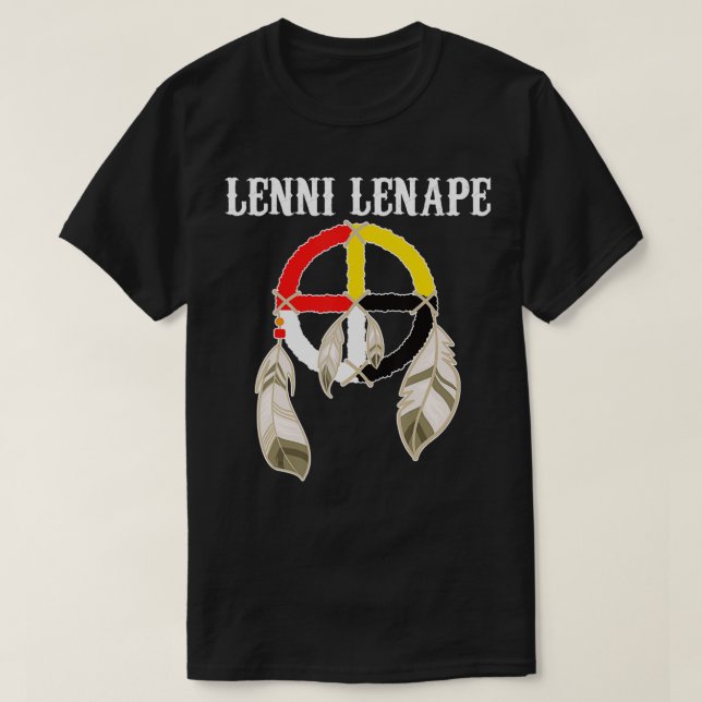 Lenni Lenape Delaware Native American Indians Medi T-Shirt (Design vorne)