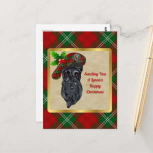 Lennox Clan Abzeichen & Tartan Weihnachtskarte Postkarte