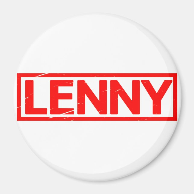 Lenny-Briefmarke Magnet (Vorne)