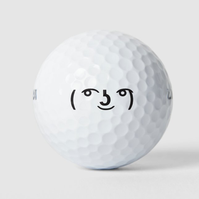 Lenny face memes (％ 2 0͡° ％ 00 2 0͜ ％ 2°) Text Emo Golfball (Vorderseite)