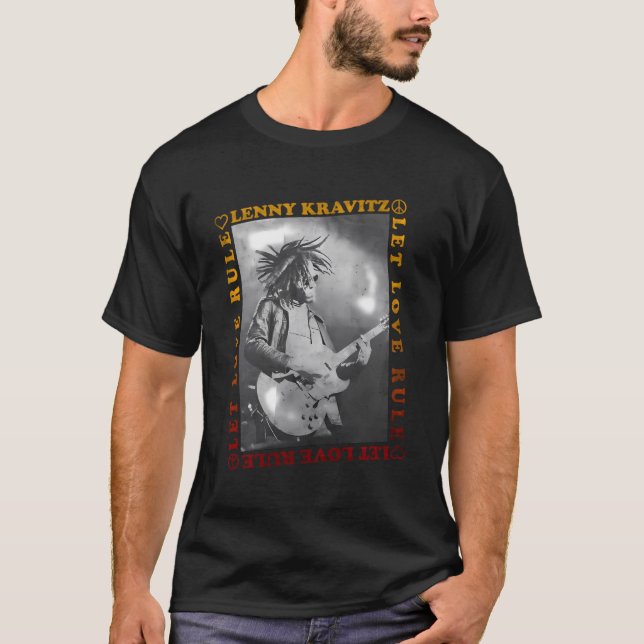 Lenny Kravitz Â€"Gelassen Liebe Regelgitarre T-Shirt (Vorderseite)