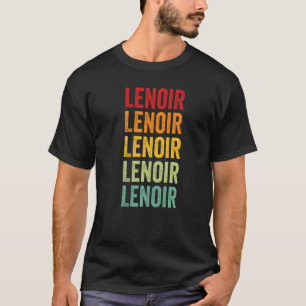 Lenoir Landkreis North Carolina Rainbow Text T-Shirt
