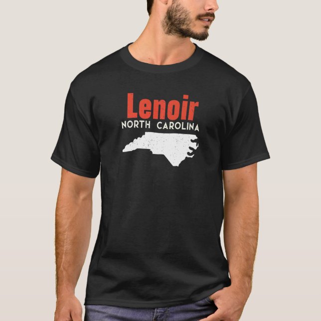 Lenoir North Carolina USA Staat Amerika Reisen T-Shirt (Vorderseite)