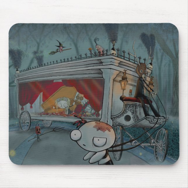 Lenore: Bestattungswagen Mousepad (Vorne)
