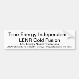 LENR kalte Fusion - wahre energiewirtschaftliche Autoaufkleber