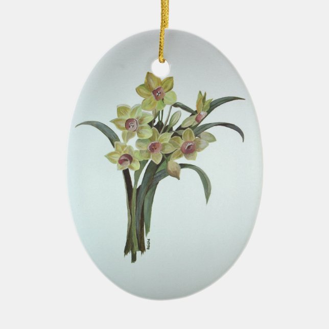 Lent Lily Keramikornament (Vorne)