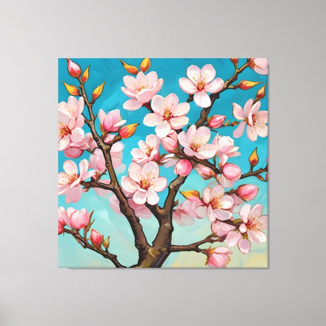 Lente Bloesemontwaking Leinwanddruck (Vorderseite)