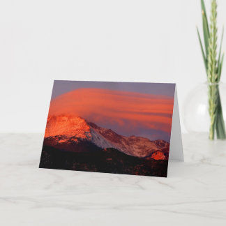 Lenticular Cloud over Pikes Peak Karte