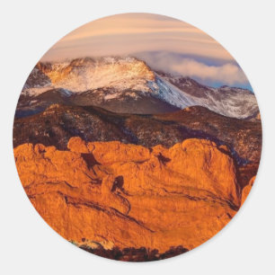 Lenticular Cloud Runder Aufkleber