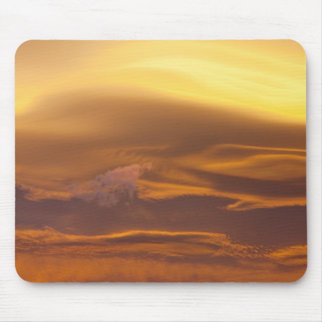 Lenticularwolke bei Sonnenuntergang Mousepad (Vorne)