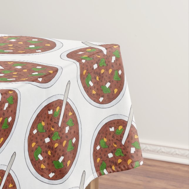 Lentil Soul Dinner Cooking Supper Vegetarian Food Tischdecke (Beispiel)