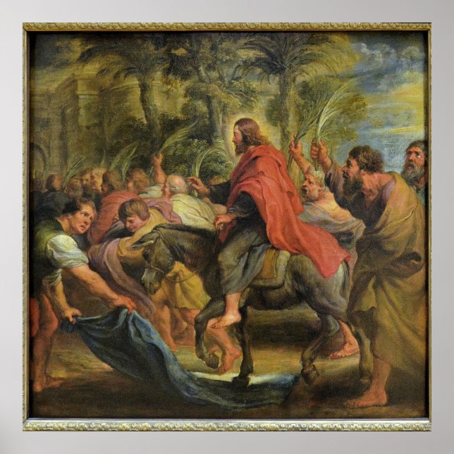 L'Entrée du Christ à Jérusalem Poster (Vorne)