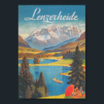 Lenzerheide Schweiz Vintage Travel Poster<br><div class="desc">Lenzerheide Switzerland Vintage Travel Poster.</div>