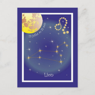 Leo 23 juillet au 22 août Postkarte