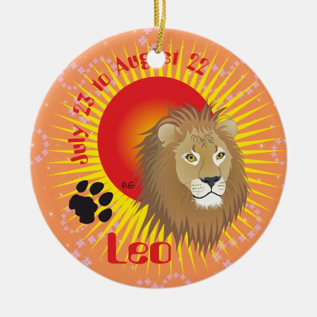 Leo 23. Juli bis August 22. Ornament (Vorne)