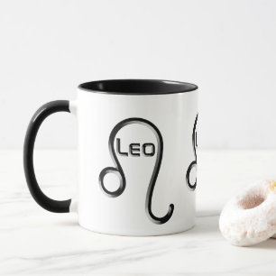 LEO, Abstract Design of the Zodiac Sign, Tasse