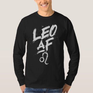 Leo Af Zodiac Sign Horoskop Astrologie Symbol T-Shirt