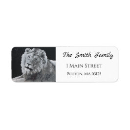 Leo, African Lion, Animal Rücksendeadressen-Aufkle
