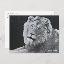 Leo, afrikanischer Löwe, Tier Postkarte