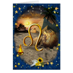 Leo ♌ Art Collage Card