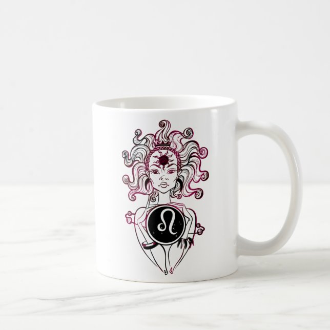 Leo Art Deco Lady Kaffeetasse (Rechts)