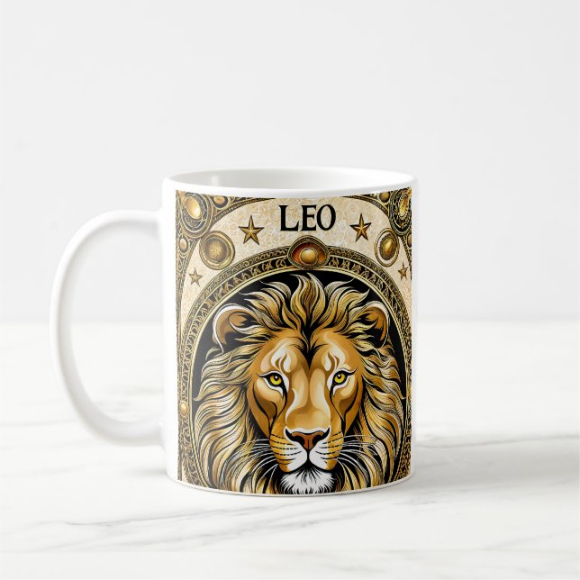 Leo-Astrologie Kaffeetasse (Links)