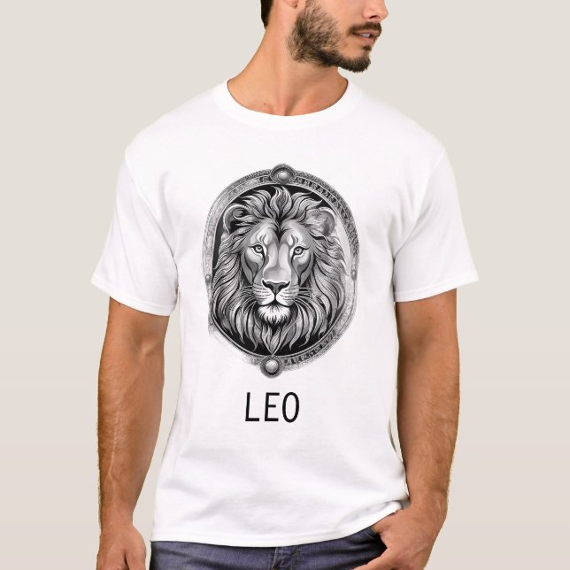 Leo Astrologisches Zeichen T-Shirt (Vorderseite)