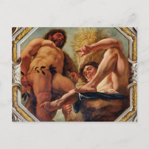 Leo, aus den Zeichen des Diakoms Postkarte