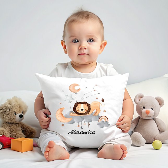 Leo Baby - Hear Me Roar - individuell anpassbares  Kissen (Von Creator hochgeladen)