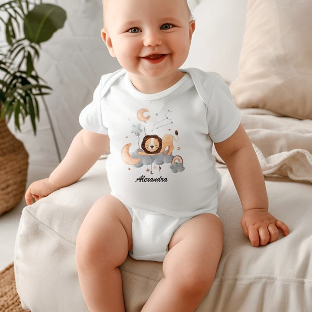 Leo Baby: Little Lion's Majestät Personalisiert Baby Strampler (Von Creator hochgeladen)