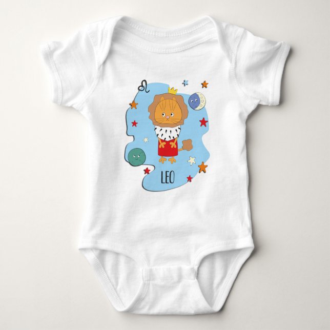 Leo Baby Zodiac Baby Strampler (Vorderseite)