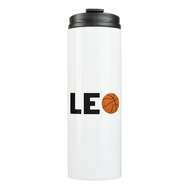 Leo Basketball Thermosbecher (Vorderseite)