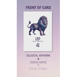 Leo Birthday Card Feiertagskarte