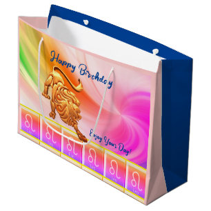 Leo - Birthday Zodiac Große Geschenktüte