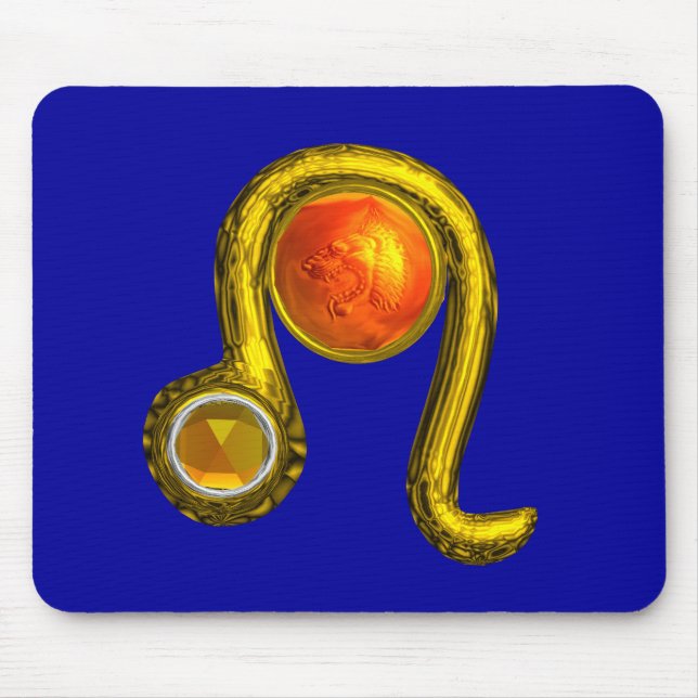 LEO, blau Mousepad (Vorne)