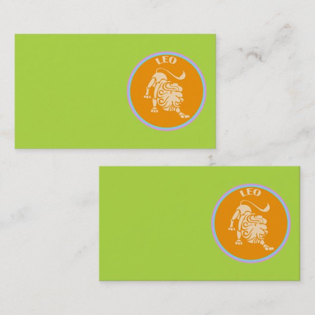 Leo Business Card Visitenkarte (Vorne/Hinten)
