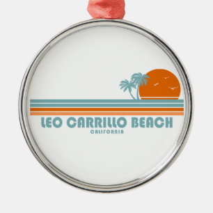Leo Carrillo Beach Kalifornien Sonne Palmen Ornament Aus Metall