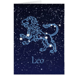 Leo Constellation and Zodiac Sign with Stars