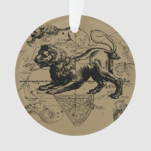 Leo Constellation Hevelius 1690 Juli 23 - August 2 Ornament