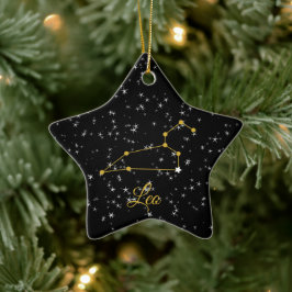 Leo Constellation Keramik Ornament