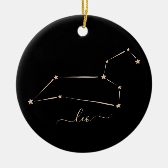 Leo Constellation Keramik Ornament (Vorne)