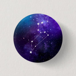 Leo Constellation Zodiac Button