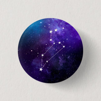 Leo Constellation Zodiac Button