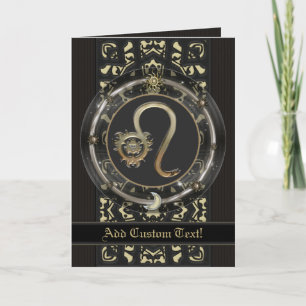 Leo Custom Zodiac Sign Card Karte