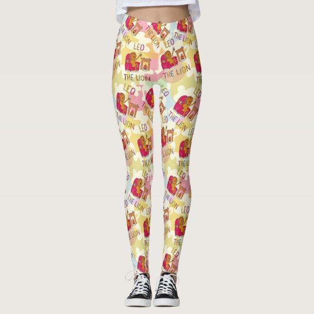 Leo das Lion-Sternzeichen Leggings (Vorderseite)