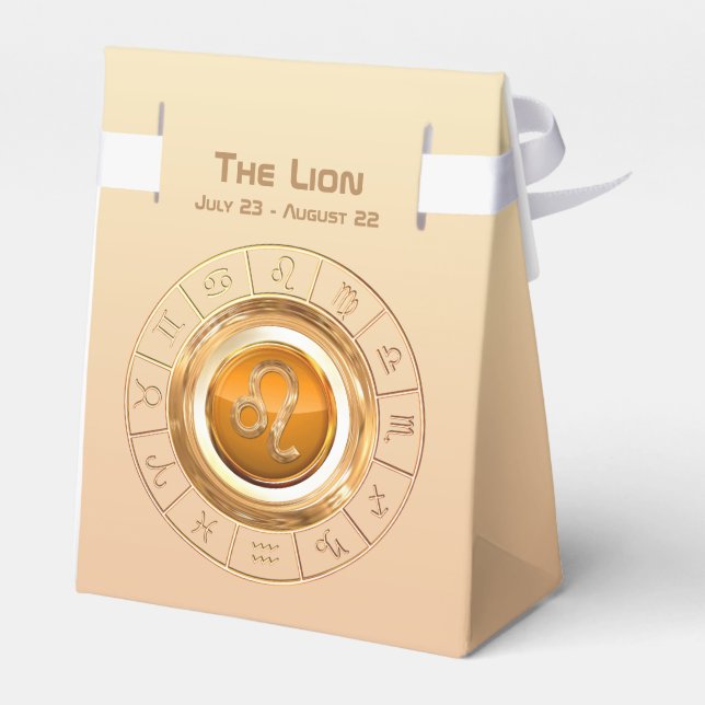 LEO - Das Lion Zodiac-Zeichen Geschenkschachtel (Rückseite)
