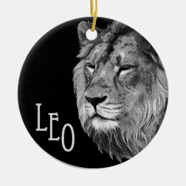 Leo der Löwe Keramikornament (Vorne)