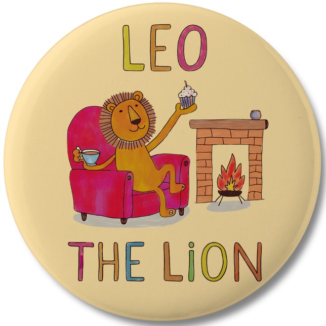 Leo, der niedliche Löwe aus dem Löwenzwerg Button (Von Creator hochgeladen)