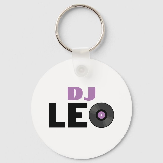 Leo DJ Schlüsselanhänger (Vorderseite)