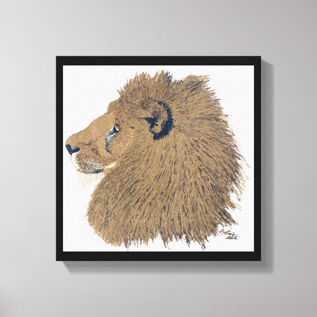 Leo, Dschungelkönig Leinwanddruck (Vorderseite)